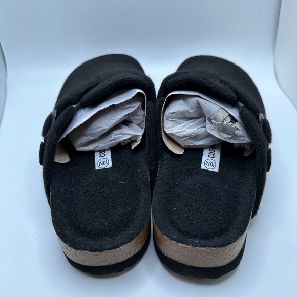 CUSHIONAIRE Womens Clog 10 BLACK WOOL - Picture 4 of 7